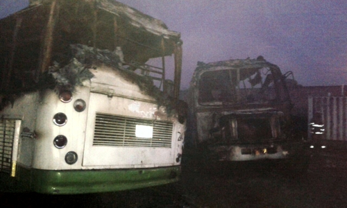 Incendio buses en Villa Rica 2