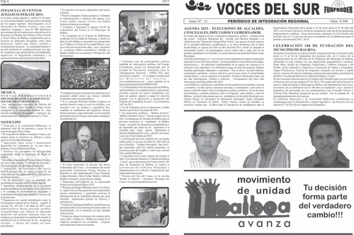 PERIODICO VOCES DEL SUR PERIODICO VOCES DEL SUR