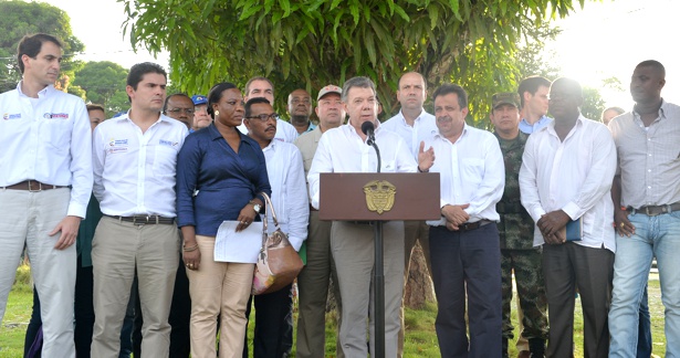 Presidente Santos y ministros en Tumaco Presidente Santos y ministros en Tumaco