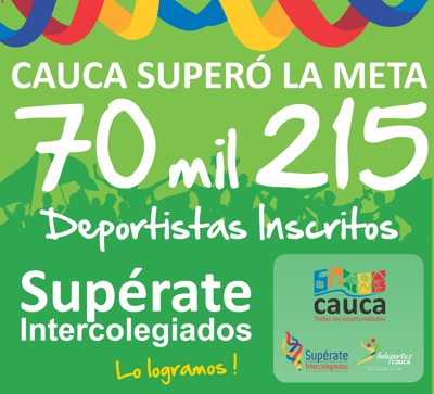 Supérate Intercolegiados 2015 - Indeportes Cauca Supérate Intercolegiados 2015 - Indeportes Cauca