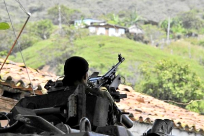 Hostigamiento de las Farc en Argelia, Cauca Hostigamiento de las Farc en Argelia, Cauca