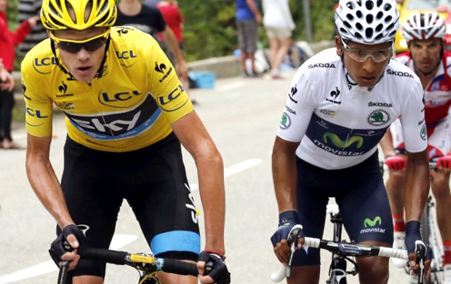 Nairo Quintana y Chris Froome Nairo Quintana y Chris Froome