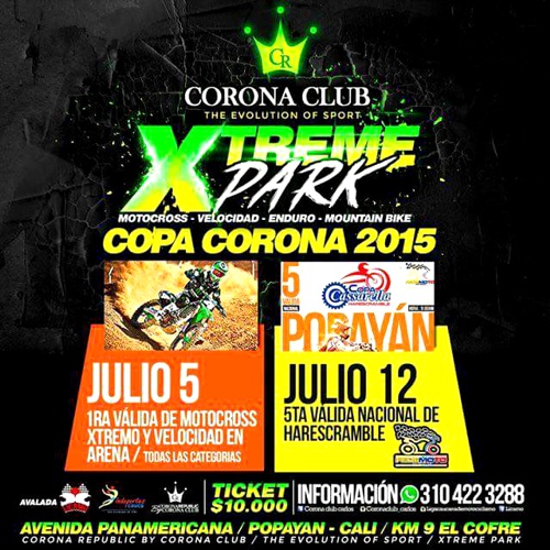 XTREME PARK - Motociclismo en Popayán - Copa Corona 2015 XTREME PARK - Motociclismo en Popayán - Copa Corona 2015