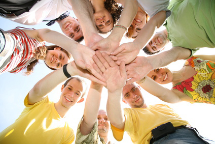 Liderazgo de jovenes people hands sky