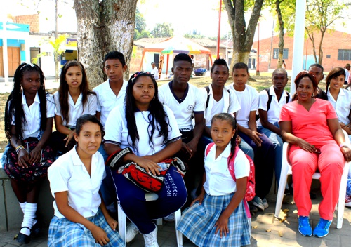 Estudiantes del municipio de guachené Estudiantes del municipio de guachené