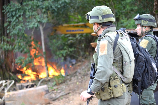 Duro golpe a la minería criminal en el Cauca - Policía Nacional Golpe a la minería criminal en el Cauca - Policía Nacional