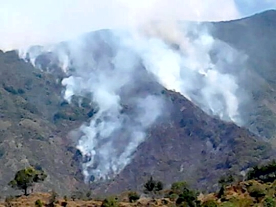 INCENDIO FORESTAL EN BALBOA, CAUCA. INCENDIO FORESTAL EN BALBOA