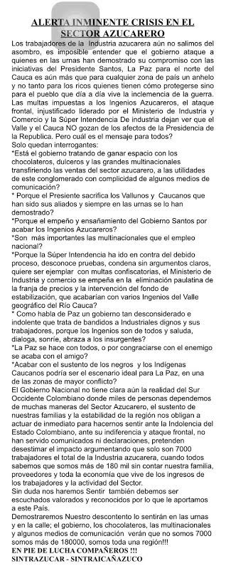Alerta azucar