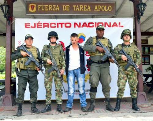 Capturan presunto explosivista de las Farc en el norte del Cauca