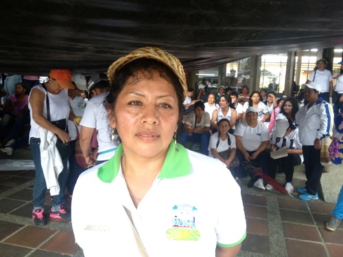 Estela Hoyos, presidenta del Sindicato de las Madres Comunitarias del Cauca Estela Hoyos, presidenta del Sindicato de las Madres Comunitarias del Cauca