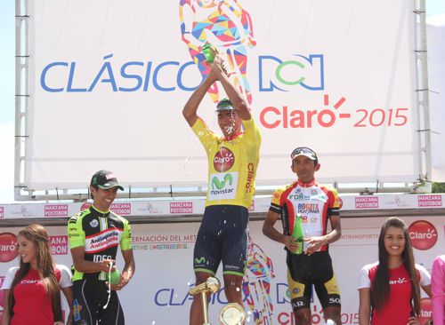 El podio del Clásico RCN Claro 2015 Foto 05 El podio del Clásico RCN Claro 2015