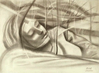 "Sueño". Dibujo de Rodrigo Valencia Q. (2015). Sueño - Rodrigo Valencia Q.