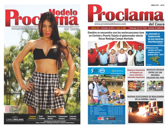 Edición No. 358 Proclama del Cauca - Noviembre de 2015 Edición No. 358 Proclama del Cauca - Noviembre de 2015