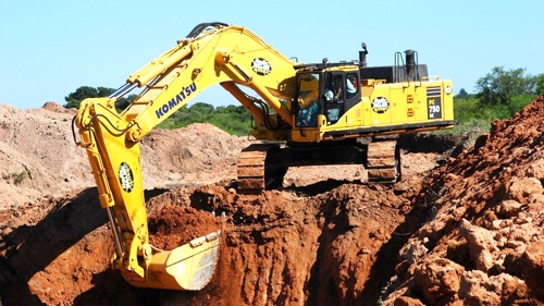Excavadora - minería ilegal Excavadora - minería ilegal