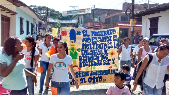 Marcha por la violencia contra la mujer en Santander de Quilichao Marcha por la violencia contra la mujer en Santander de Quilichao
