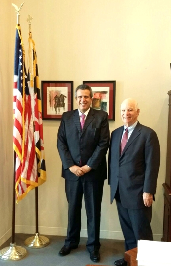 Senadores Luis Fernando Velasco y Benjamin Cardin Senadores Luis Fernando Velasco y Benjamin Cardin
