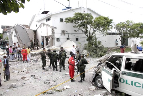Terrorismo en Colombia - Atentado estación de policía en Villa Rica, Cauca Terrorismo en Colombia - Atentado estación de policía en Villa Rica, Cauca