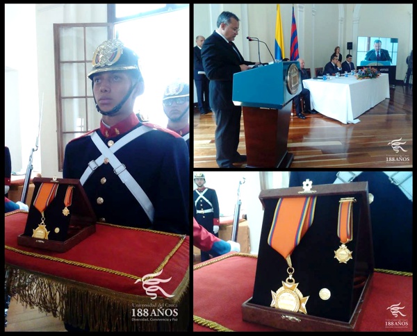 Unicauca recibió Orden del Congreso de Colombia en el grado de Comendador Unicauca recibió Orden del Congreso de Colombia en el grado de Comendador