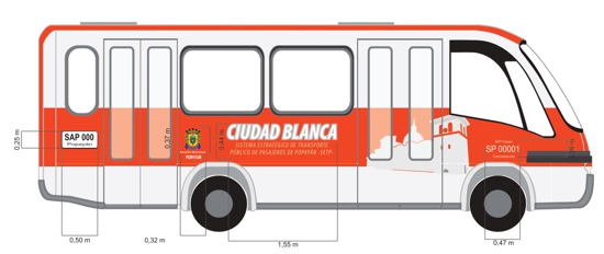 Bus Ciudad Blanca - SETP - Popayán Bus Ciudad Blanca - SETP - Popayán