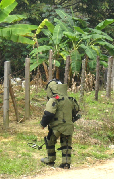 Destruyen artefacto explosivo en Caldono, norte del Cauca Destruyen artefacto explosivo en Caldono, norte del Cauca
