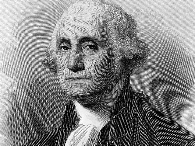George Washington 377869 44: A portrait of George Washington, first President of the United States serving from 1789 to 1797. (Photo by National Archive/Newsmakers)