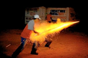 Quemados con pólvora