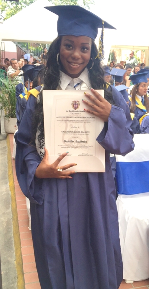 Valentina Abonía Balanta, nueva bachiller académico Valentina Abonía Balanta, nueva bachiller académico