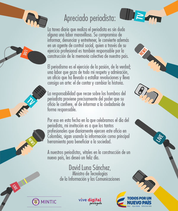 Dia del periodista - Mintic Dia del periodista 2