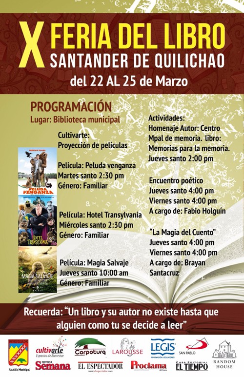 X Feria del Libro en Santander de Quilichao