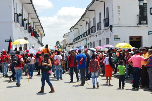 La manifestación se realizó frente a las instalaciones de la Secretaria de Educación departamental, el día anterior / Fotografía Fabrit Cruz 2 (1)