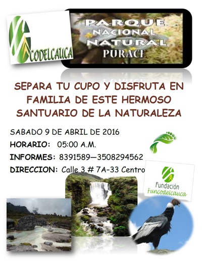 PASADIA PARQUE NACIONAL NATURAL DE PURACE - CODELCAUCA