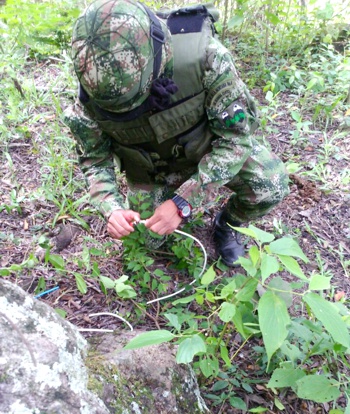 Destruyen artefacto explosivo en el sur del Cauca Destruyen artefacto explosivo en el sur del Cauca