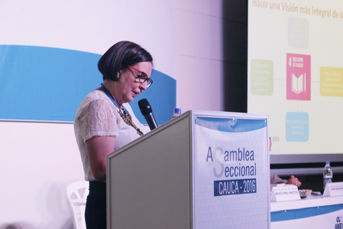 Gerente ANDI Seccional Cauca, ingeniera Yolanda Garcés Mazorra. Andi 4