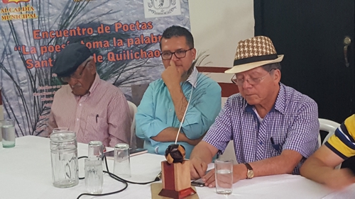 Sergio Banguero, Marco Antonio Valencia, Mateo Malahora. Encuentro de Poetas - Casona Unicauca 13