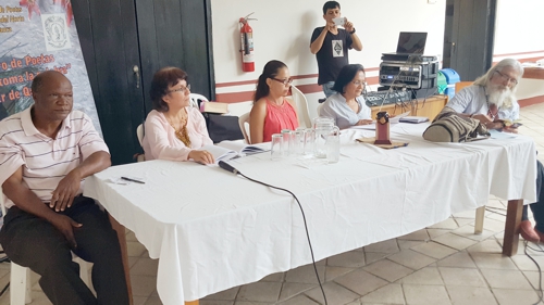 Héctor León Mina Vidal, Ángela Tello, Rocío Ledezma, Berenice Henao, TitoCé. Encuentro de Poetas - Casona Unicauca 2