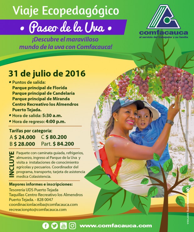 Paseo de la Uva 2016 - Comfacauca Paseo de la Uva 2016 - Comfacauca