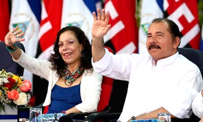 Daniel Ortega y esposa Daniel Ortega y esposa