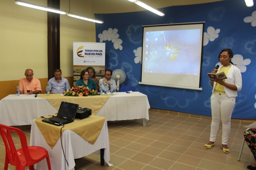 Diana Paola Zapata Rojas, secretaria de educación, cultura y deporte Ministra Cultura Corinto 10