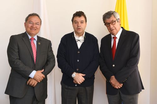 Juan Diego Castrillón Orrego, rector Unicauca; Carlos Alfonso Negret Mosquera, Defensor del Pueblo y Germán Pabón Gómez rector-unicauca-defensor-del-pueblo-y-german-pabon-gomez