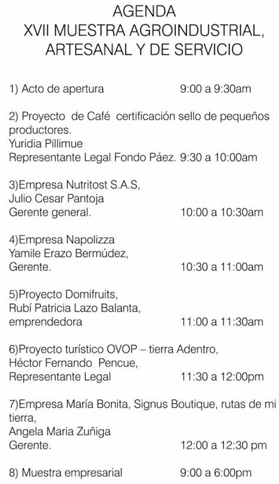XVII Muestra Agroindustrial, Artesanal y de Servicio en Santander de Quilichao xvii-muestra-agroindustrial-artesanal-y-de-servicio-de-univalle-en-el-campus-carvajal