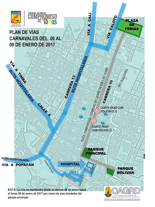 Conozca el plan vial en los Carnavales de Quilichao plan-vial-de-los-carnavales-de-santander-de-quilichao