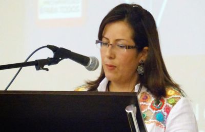 Adriana Hurtado, presidente de la Fecolper