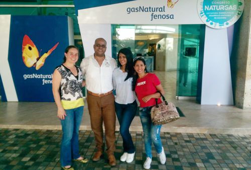 Viviana Martán, jefe de comunicaciones en Gases de Occidente; Luis Antonio klinger Peña, director del Noticiero de Buenaventura; Michelle Chavaco, periodista de Noti5, y Anabel Trujillo, periodista community manager de Proclama del Cauca.