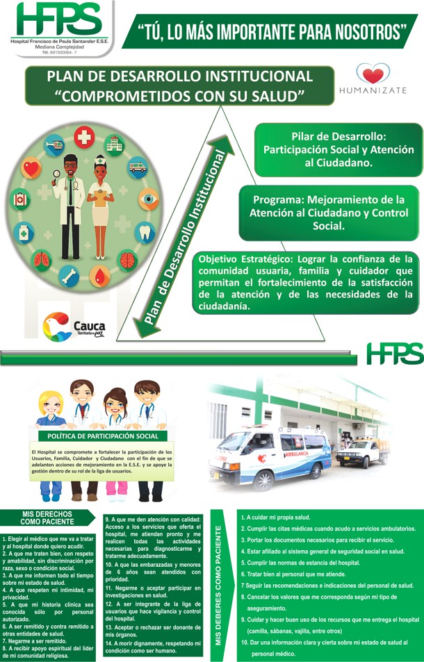 Hospital Francisco de Paula Santander - Derechos y Deberes de los Pacientes - Santander de Quilichao