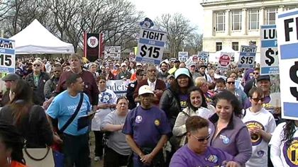 Una manifestación en Boston EE.UU. No encontré registros en Colombia