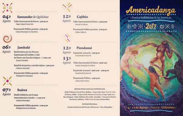 Americadanza 2017, el evento cultural del Cauca Americadanza 2017, el evento cultural del Cauca