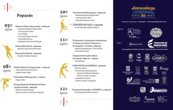 Americadanza 2017, el evento cultural del Cauca Americadanza 2017, el evento cultural del Cauca