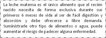 Lactancia Materna, una responsabilidad de todos