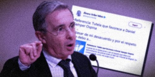 El senador Uribe se retractó por los señalamientos a Daniel Samper Ospina. Montaje FLIP