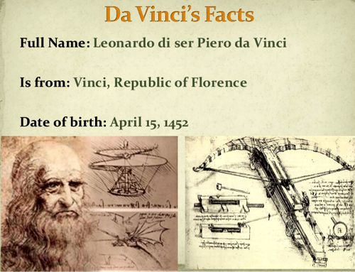 Leonardo di ser Piero da Vinci